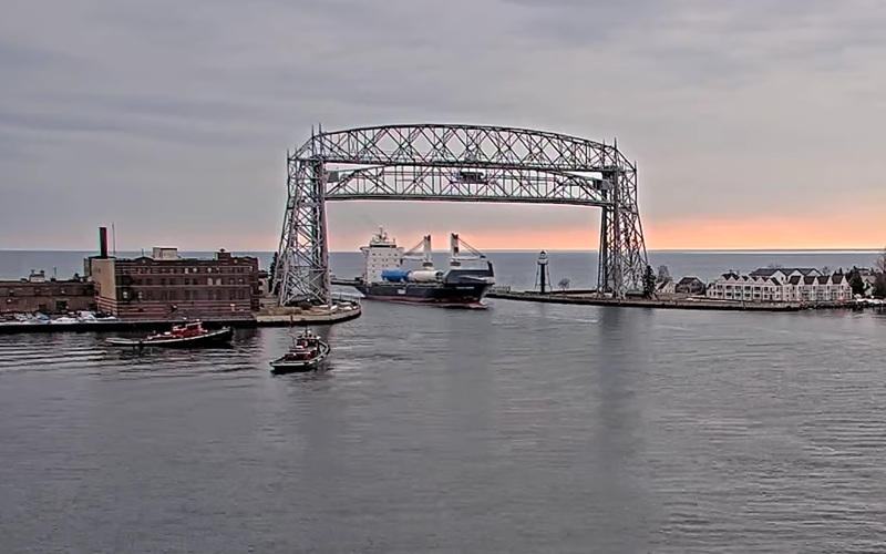First Ocean-Going Vessel of Season Arrives in Duluth-Superior