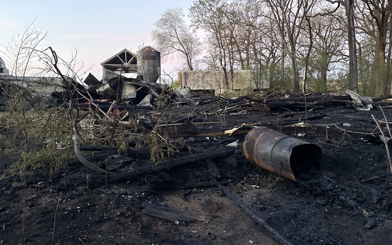 Shed Destroyed in Stearns County Fire