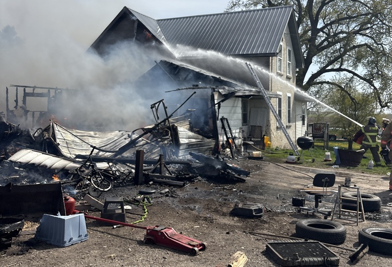 Stearns County House/Garage Fire