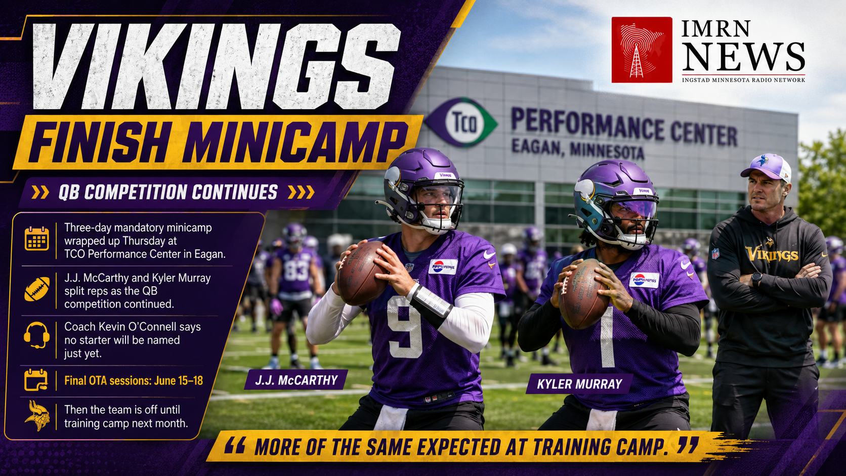 Vikings Finish Minicamp
