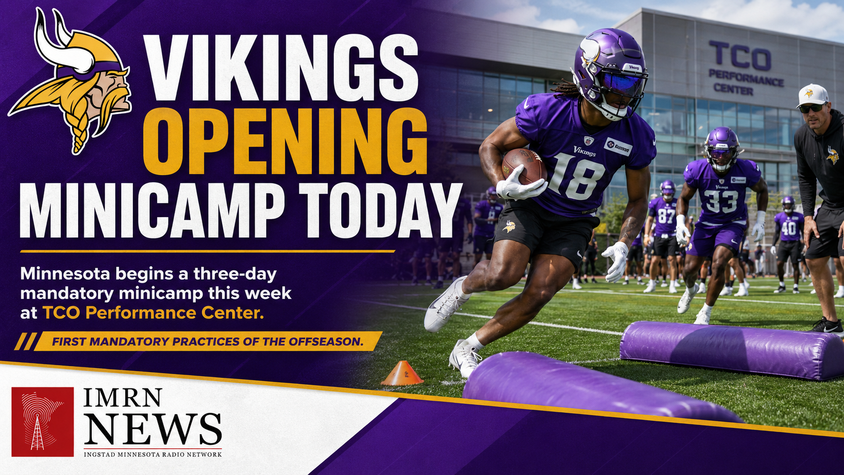 Vikings Opening Minicamp Today