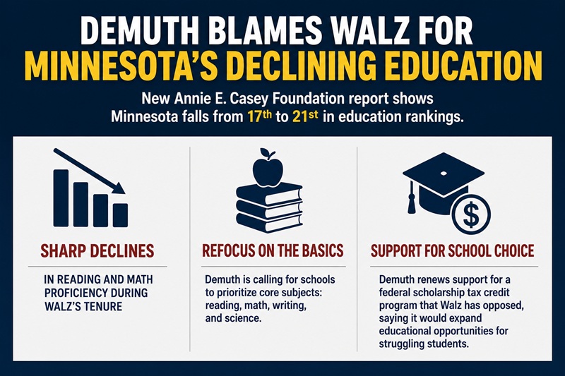 Demuth Says State Needs to Focus More on Reading and Math