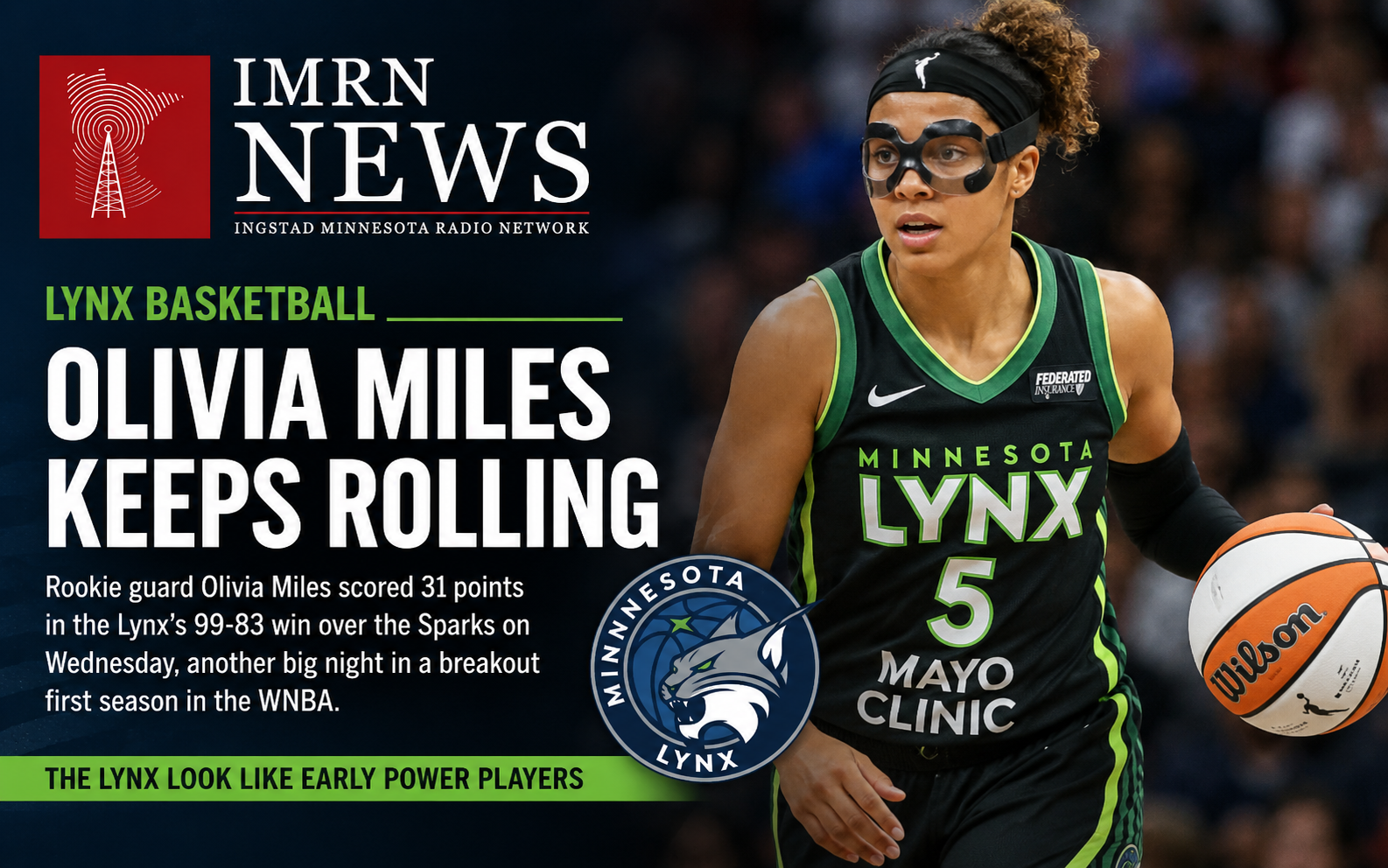 Miles leads Lynx to victory